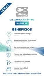 Gel Lubricante Natural Elixir - Imagen 3